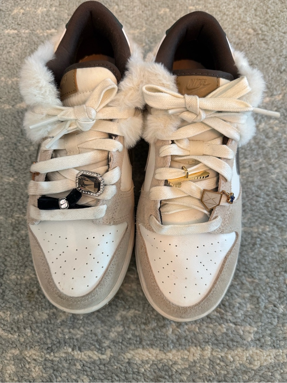 Nike Dunk Women’s Low-Top Sneakers in Cream and Tan